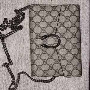 Dionysus GG logo wallet with chain